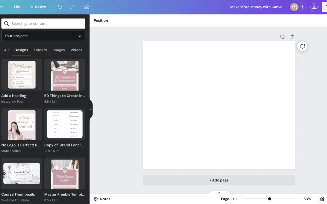 Save Time & Make More Money with Canva