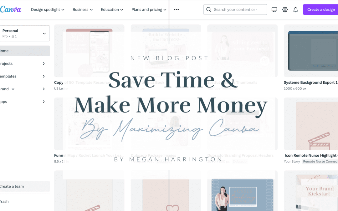 Save Time & Make More Money with Canva